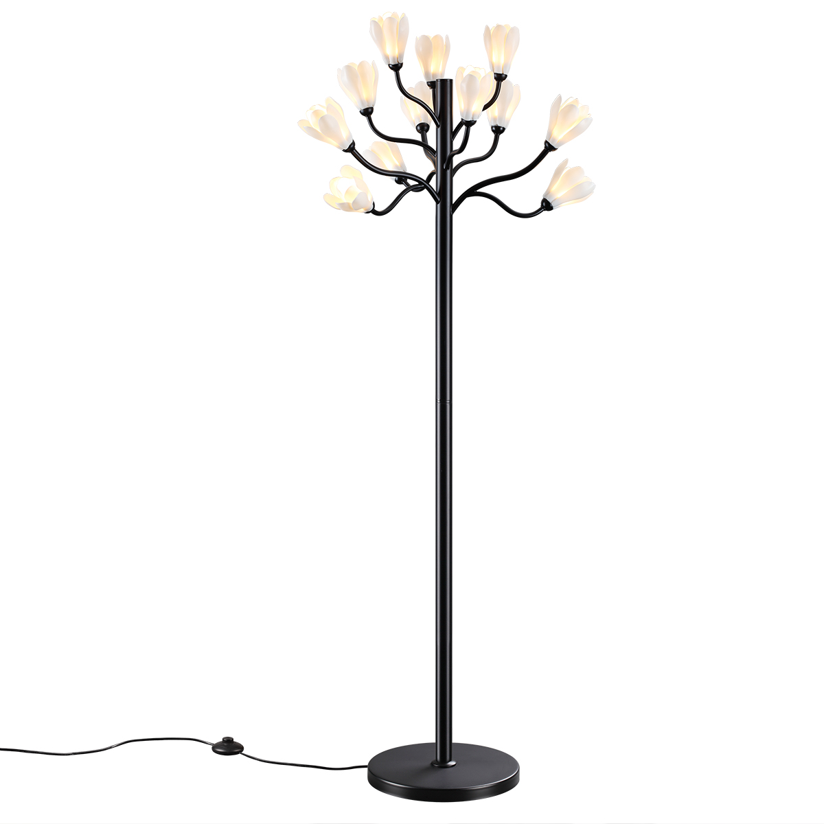 Торшер декоративный в виде цветов Odeon Light GARDI 5090/12F